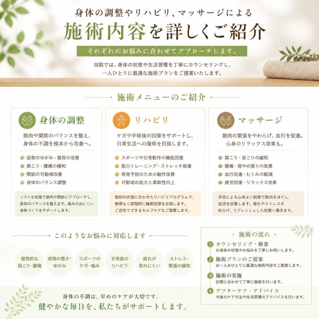 施術内容のご紹介