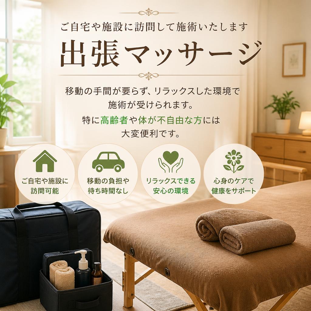 本庄市の出張マッサージのメリット